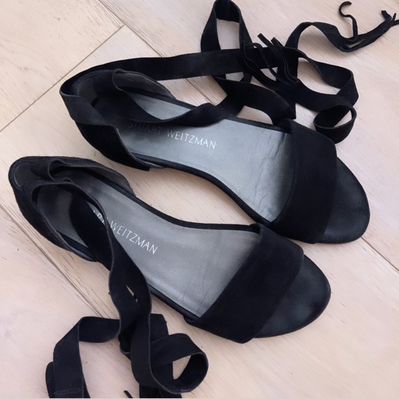 Stuart Weitzman Corbata Suede Sandals - Picture 3 of 4